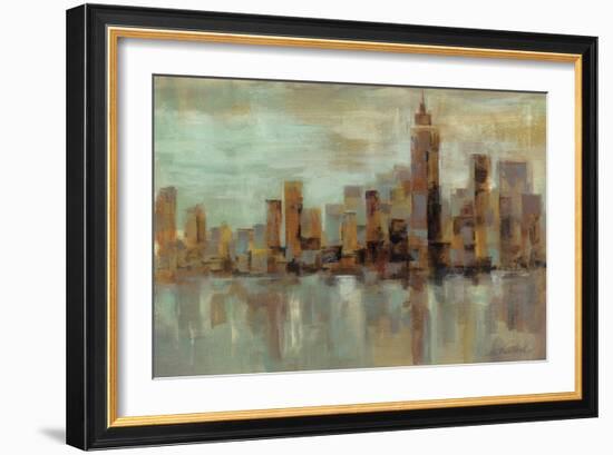 Misty Day in Manhattan-Silvia Vassileva-Framed Premium Giclee Print