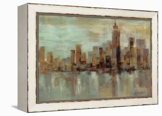 Misty Day in Manhattan-Silvia Vassileva-Framed Stretched Canvas