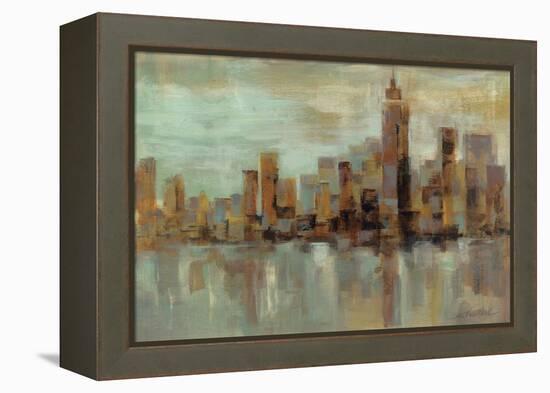 Misty Day in Manhattan-Silvia Vassileva-Framed Stretched Canvas