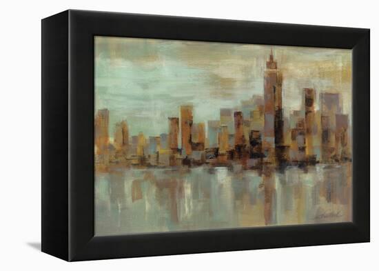 Misty Day in Manhattan-Silvia Vassileva-Framed Stretched Canvas