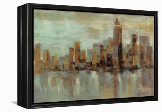 Misty Day in Manhattan-Silvia Vassileva-Framed Stretched Canvas