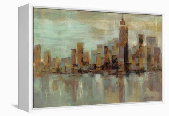 Misty Day in Manhattan-Silvia Vassileva-Framed Stretched Canvas