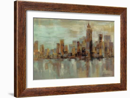 Misty Day in Manhattan-Silvia Vassileva-Framed Art Print