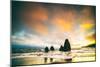 Misty Fire in the Sky at Rodeo Beach, Marin Headlands-Vincent James-Mounted Photographic Print