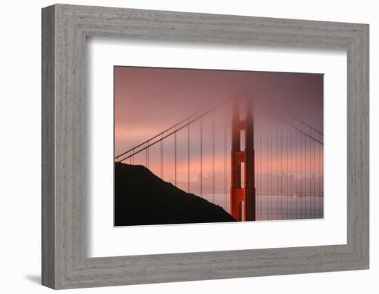 Misty Golden Gate Tower, San Francisco California-Vincent James-Framed Photographic Print