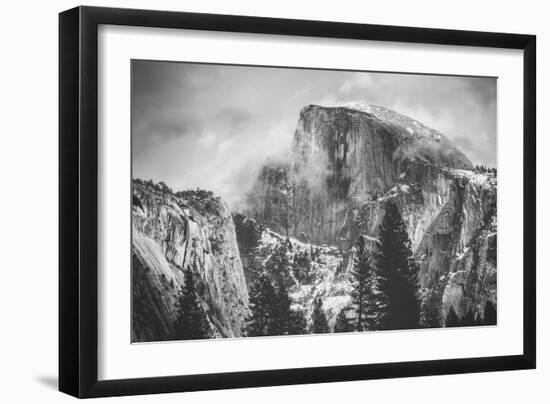 Misty Half Dome at Yosemite, California-Vincent James-Framed Photographic Print