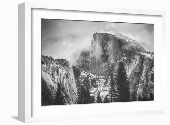 Misty Half Dome at Yosemite, California-Vincent James-Framed Photographic Print