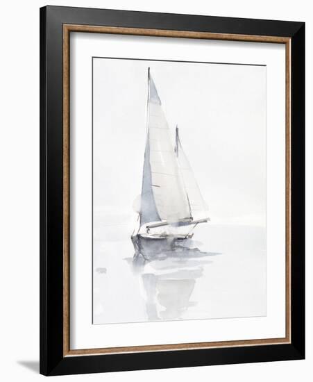 Misty Harbor II-Ethan Harper-Framed Art Print