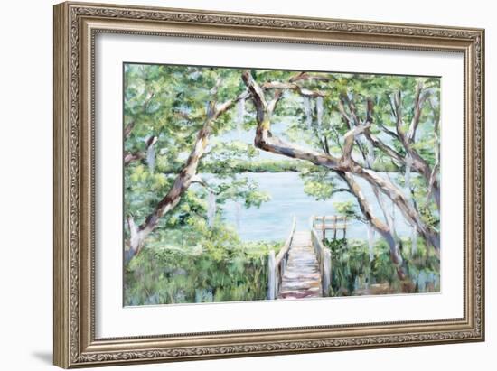 Misty Lake-Julie DeRice-Framed Art Print