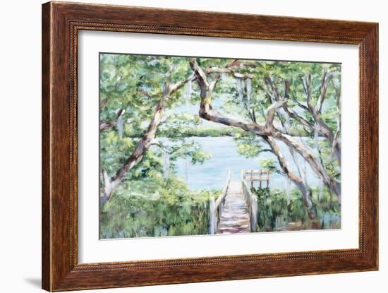 Misty Lake-Julie DeRice-Framed Art Print