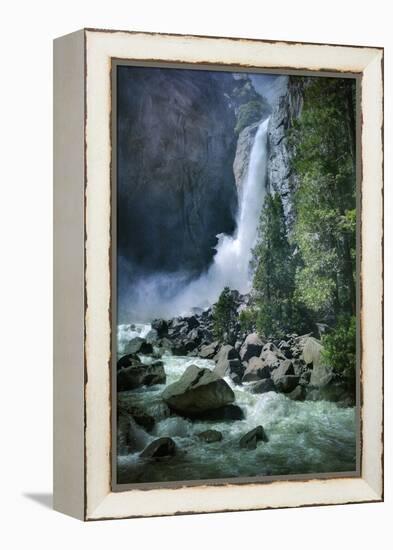 Misty Lower Yosemite Falls, California-Vincent James-Framed Premier Image Canvas