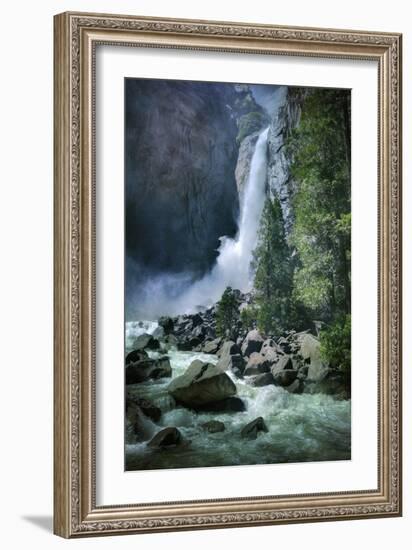 Misty Lower Yosemite Falls, California-Vincent James-Framed Photographic Print