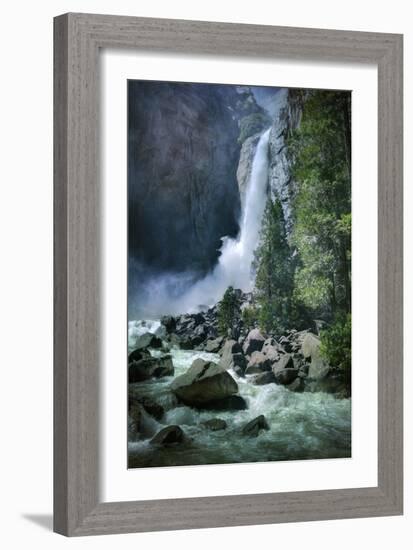 Misty Lower Yosemite Falls, California-Vincent James-Framed Photographic Print