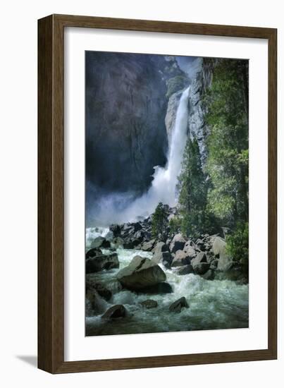 Misty Lower Yosemite Falls, California-Vincent James-Framed Photographic Print