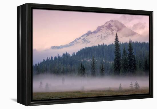 Misty Morning at Mount Hood Meadow-Vincent James-Framed Premier Image Canvas