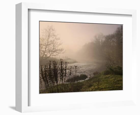 Misty Morning, Exe Valley, Devon, England, United Kingdom, Europe-Jeremy Lightfoot-Framed Photographic Print