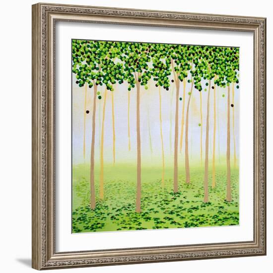 Misty Morning Forest-Herb Dickinson-Framed Photographic Print