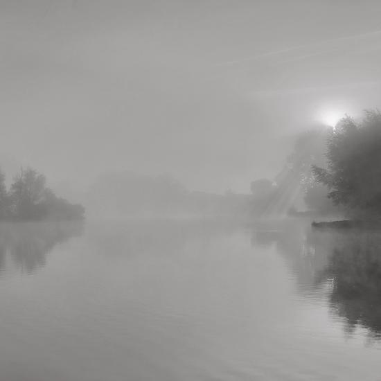 Impression sur toile de la Brume matinale d'Algonquin par David Keochkerian