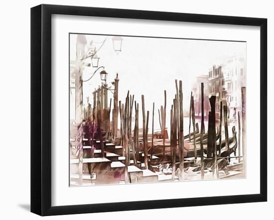 Misty morning in Venice-Dorothy Berry-Lound-Framed Giclee Print