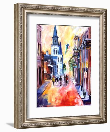 Misty Morning On Chartres Street-Diane Millsap-Framed Art Print