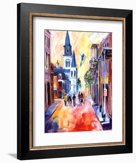 Misty Morning On Chartres Street-Diane Millsap-Framed Art Print