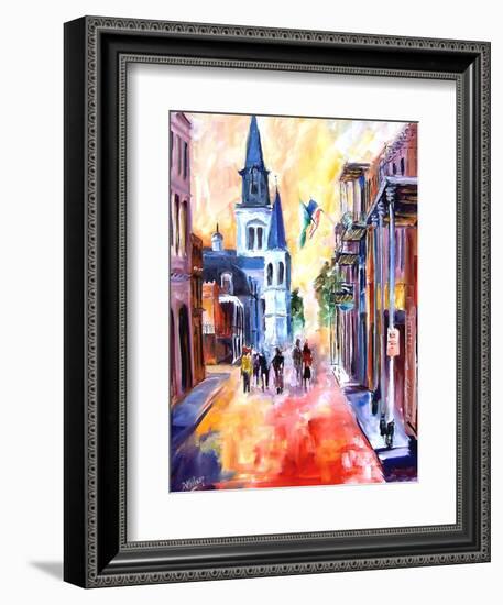 Misty Morning On Chartres Street-Diane Millsap-Framed Art Print