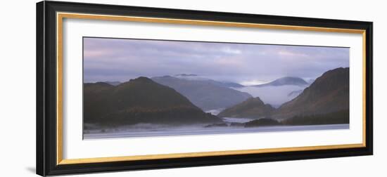 Misty Morning over Derwentwater, Borrowdale Valley, Lake District Nat'l Pk, Cumbria, England, UK-Ian Egner-Framed Photographic Print