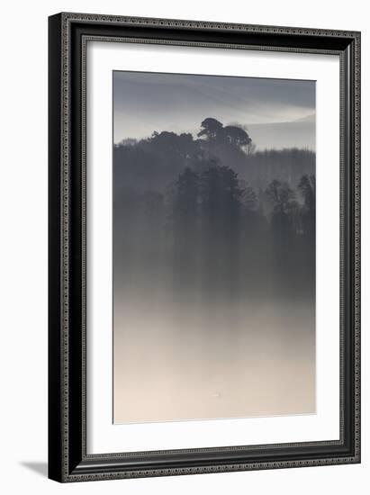 Misty Morning, River Teign, Devon, England-David Clapp-Framed Photographic Print