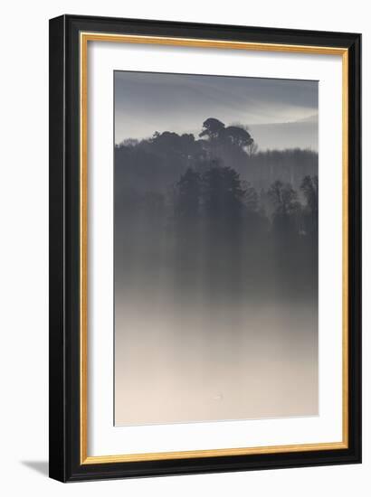 Misty Morning, River Teign, Devon, England-David Clapp-Framed Photographic Print