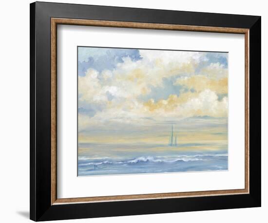 Misty Morning Sail-Paul Brent-Framed Art Print