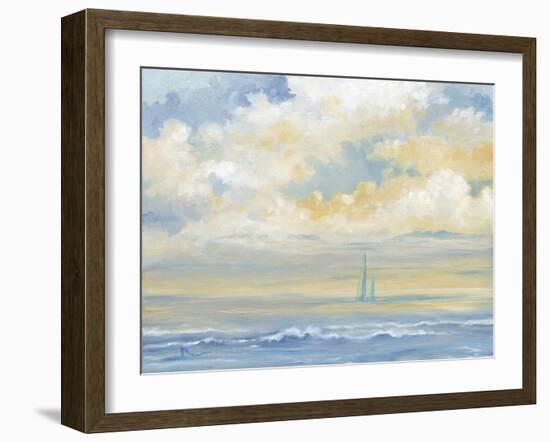 Misty Morning Sail-Paul Brent-Framed Art Print