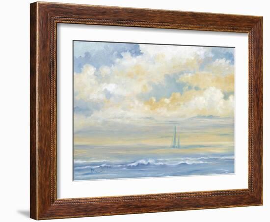 Misty Morning Sail-Paul Brent-Framed Art Print