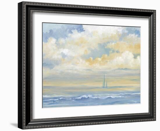 Misty Morning Sail-Paul Brent-Framed Art Print