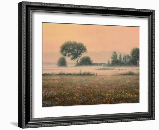 Misty Morning-James W Johnson-Framed Giclee Print