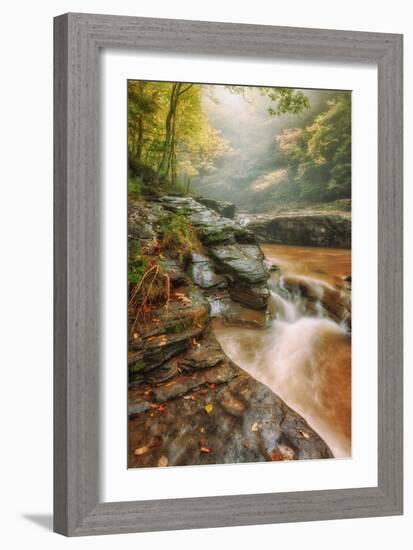 Misty Mountain Creekside, Catskills-Vincent James-Framed Photographic Print