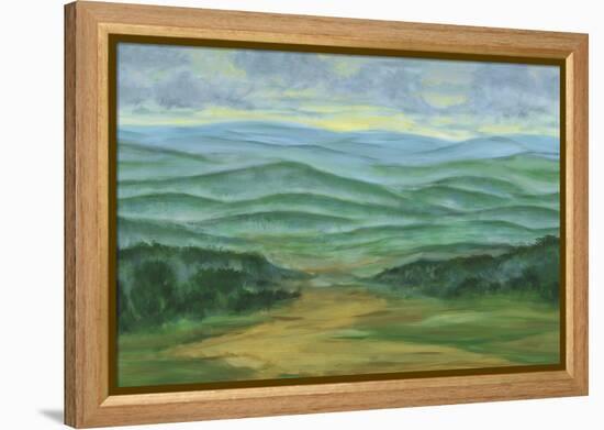 Misty Mountain View I-Julie Joy-Framed Stretched Canvas