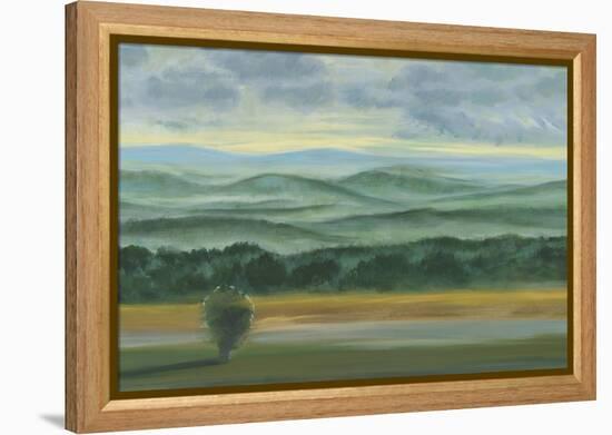 Misty Mountain View II-Julie Joy-Framed Stretched Canvas