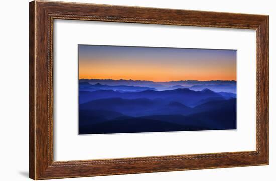 Misty Mountains-David Bouscarle-Framed Art Print