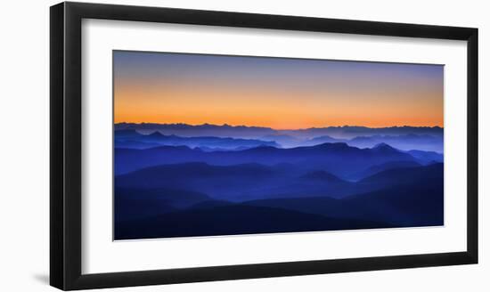 Misty Mountains-David Bouscarle-Framed Art Print