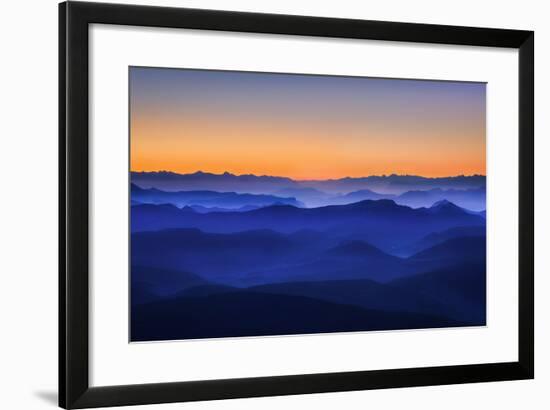 Misty Mountains-David Bouscarle-Framed Photographic Print