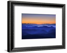 Misty Mountains-David Bouscarle-Framed Photographic Print