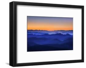 Misty Mountains-David Bouscarle-Framed Photographic Print