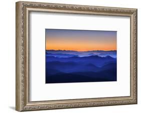 Misty Mountains-David Bouscarle-Framed Photographic Print