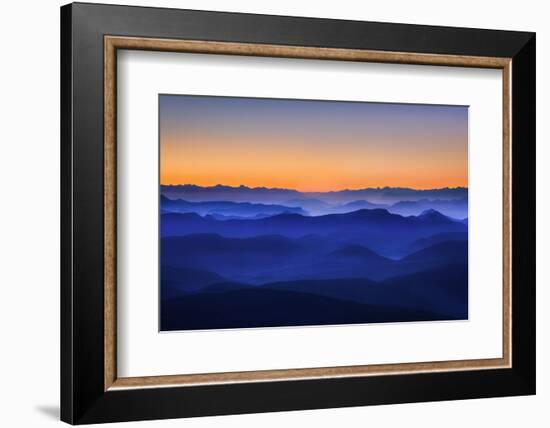 Misty Mountains-David Bouscarle-Framed Photographic Print