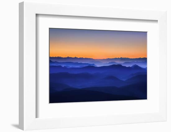 Misty Mountains-David Bouscarle-Framed Photographic Print