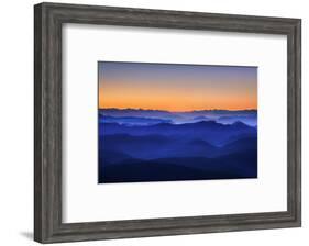 Misty Mountains-David Bouscarle-Framed Photographic Print
