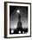 Misty Night Surrounding the Statue of Liberty with Fuzzy Balls of Light from Torch and Lampposts-Andreas Feininger-Framed Photographic Print