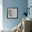 Misty Orchids (Blue) II-Lanie Loreth-Framed Art Print displayed on a wall