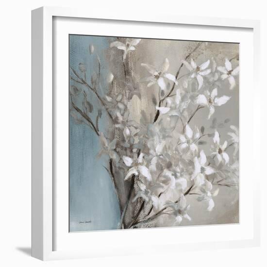 Misty Orchids (Blue) II-Lanie Loreth-Framed Art Print