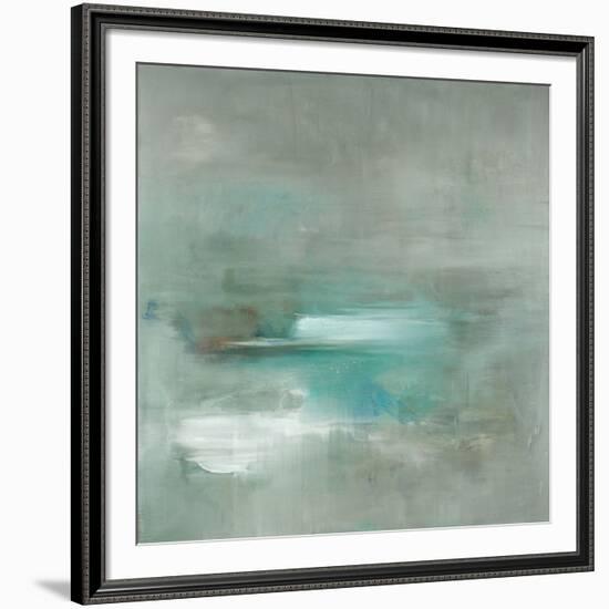 Misty Pale Azura Sea-Heather Ross-Framed Art Print